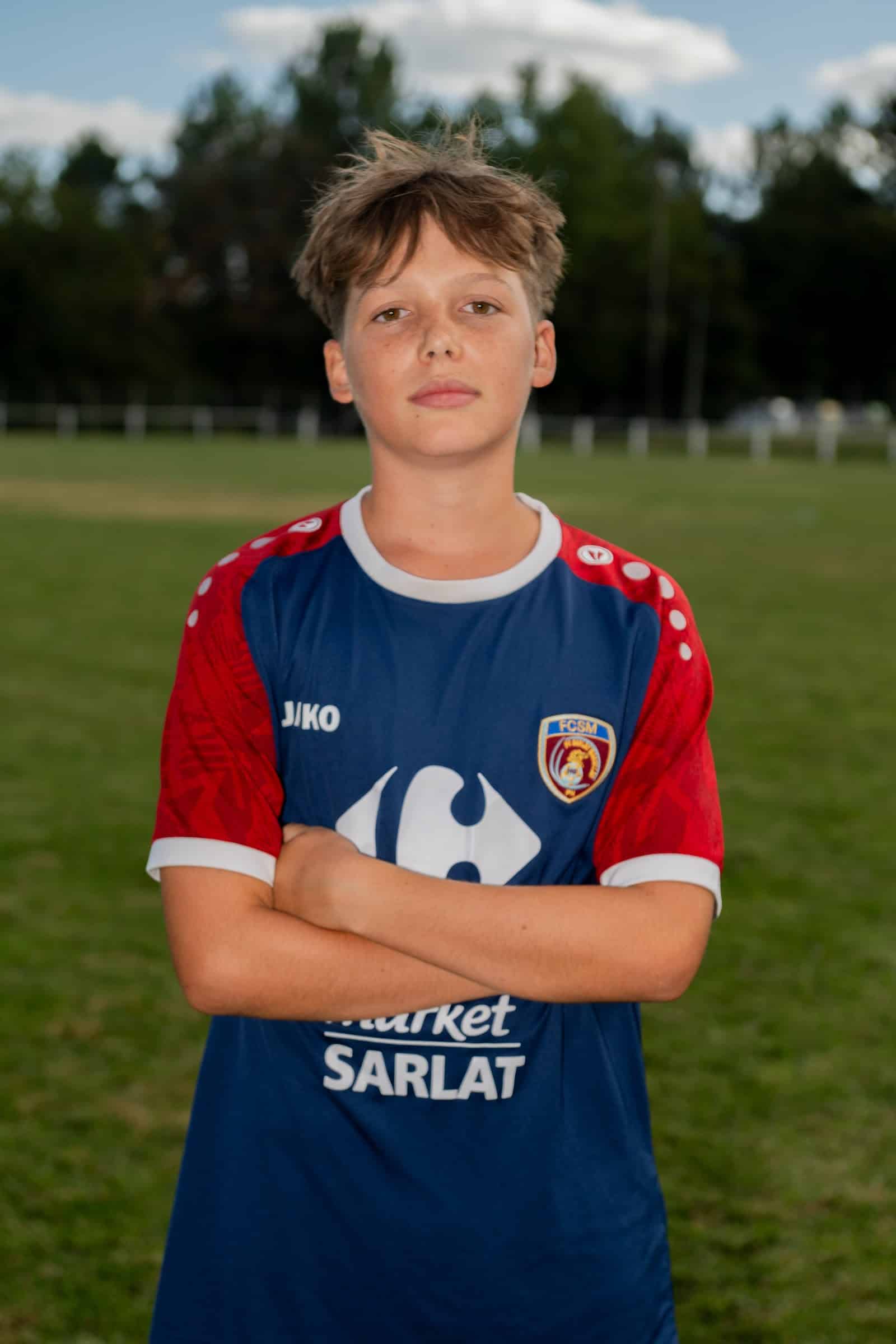 Noa Bourrée, U15 du FC Sarlat Marcillac, saison 2026-2027