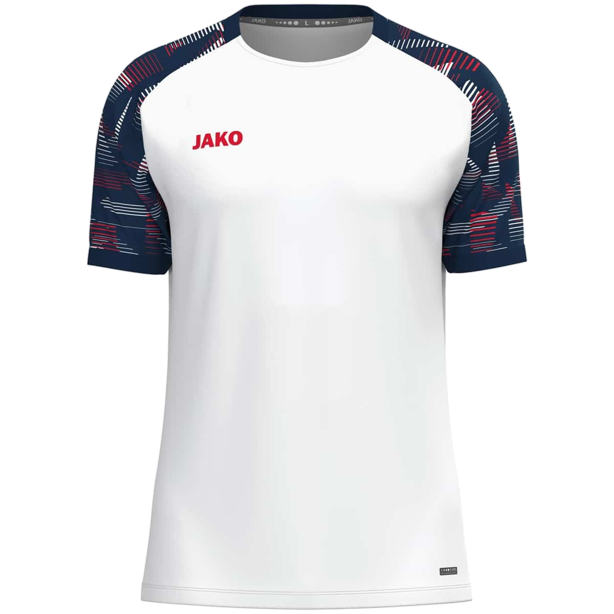 JAKO T-shirt Sonic – blanc/marine/rouge