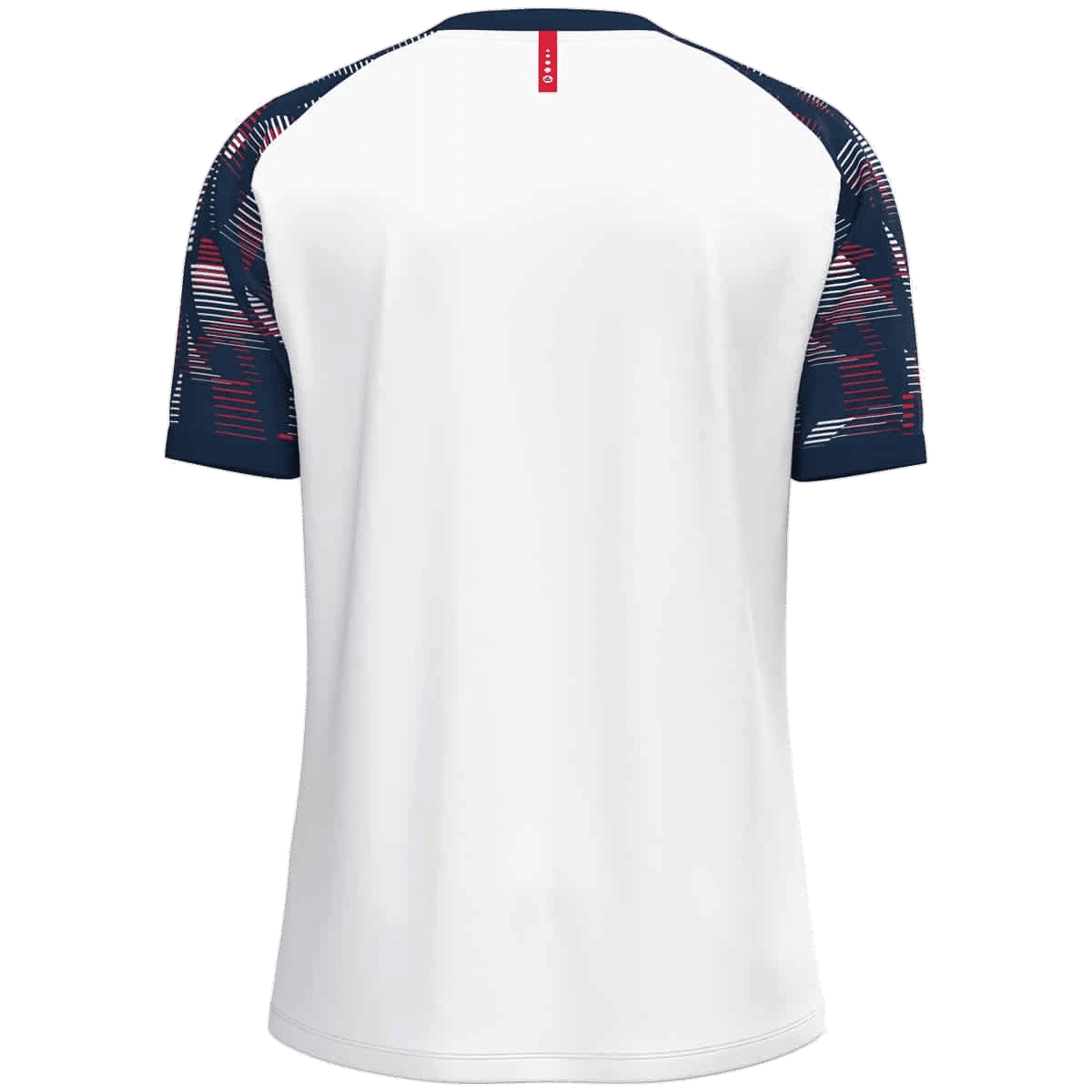 JAKO T-shirt Sonic – blanc/marine/rouge – vue 3