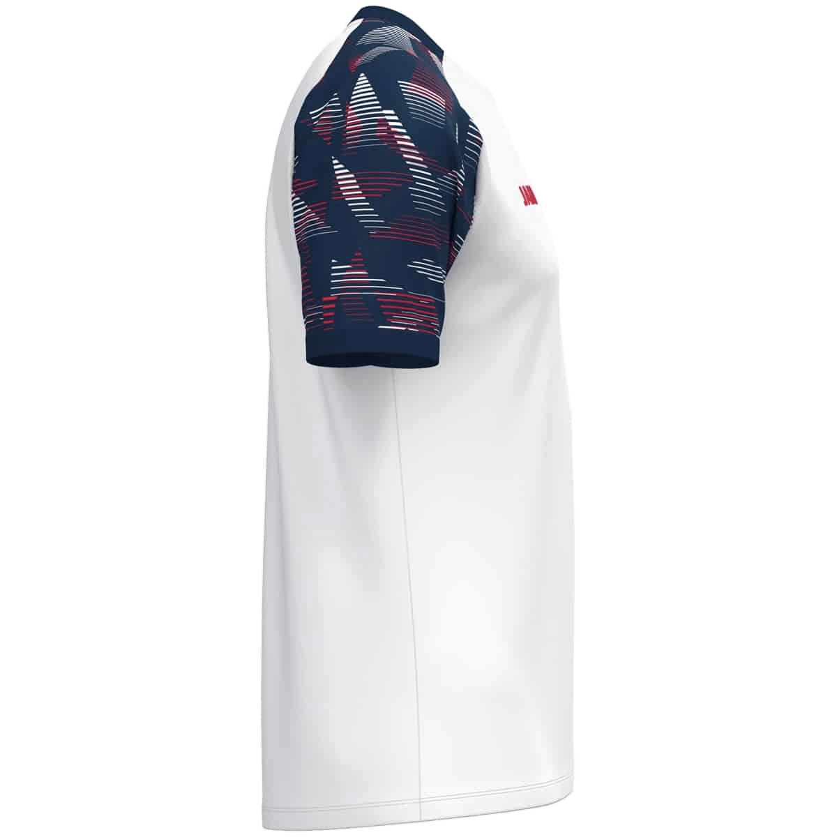 JAKO T-shirt Sonic – blanc/marine/rouge – vue 4