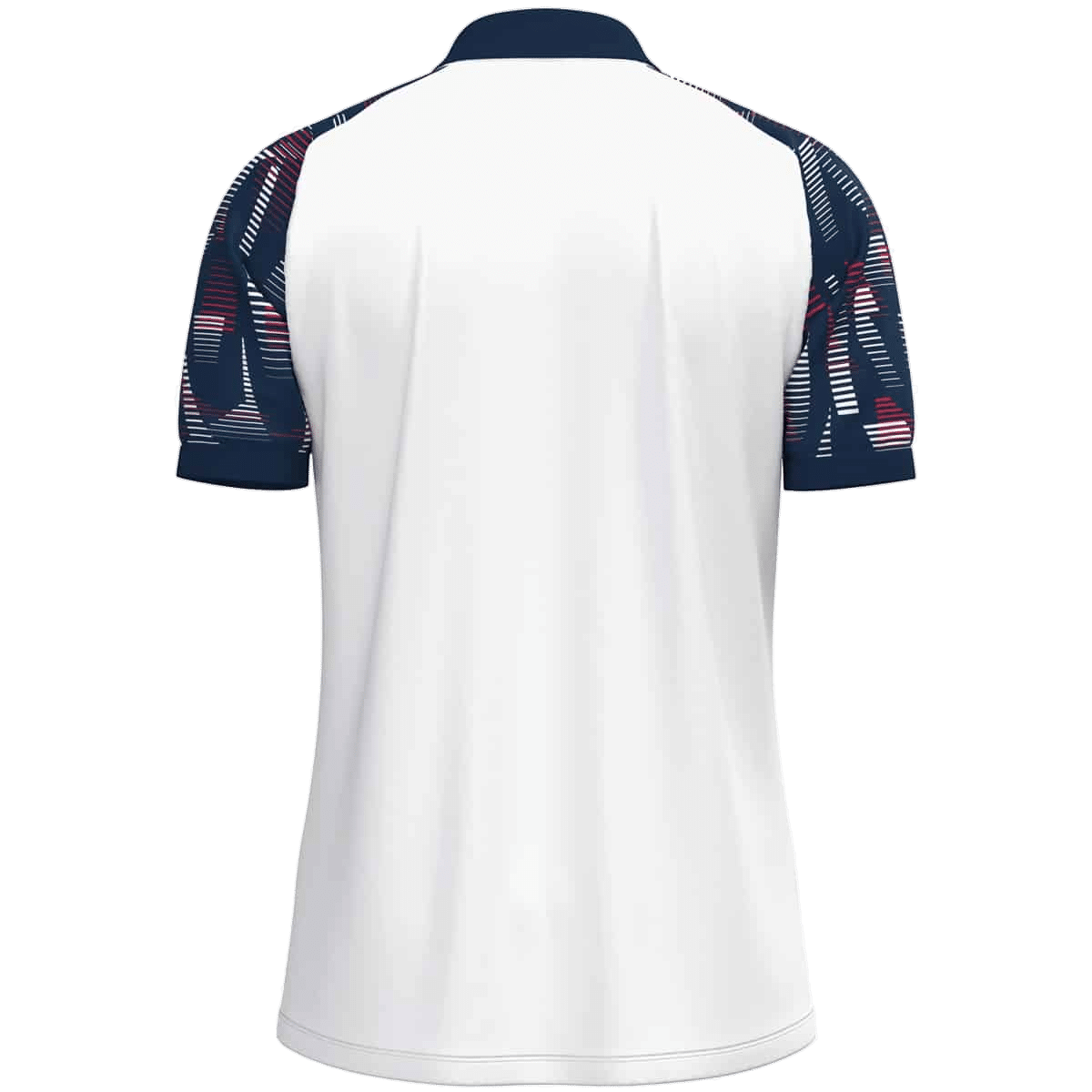 JAKO Polo Sonic – blanc/marine/rouge – vue 3