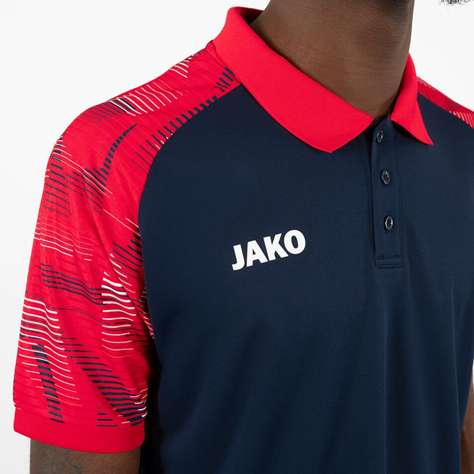 JAKO Polo Sonic – marine/rouge – vue 5