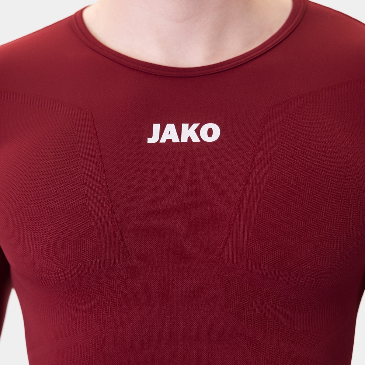 JAKO Maillot Comfort 2.0 ML – rouge vin – vue 3