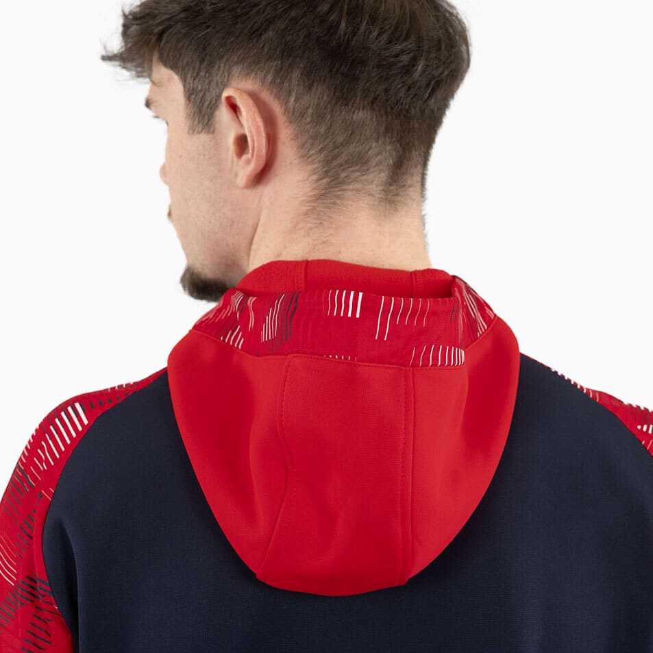 JAKO Veste à capuche Sonic – marine/rouge – vue 5