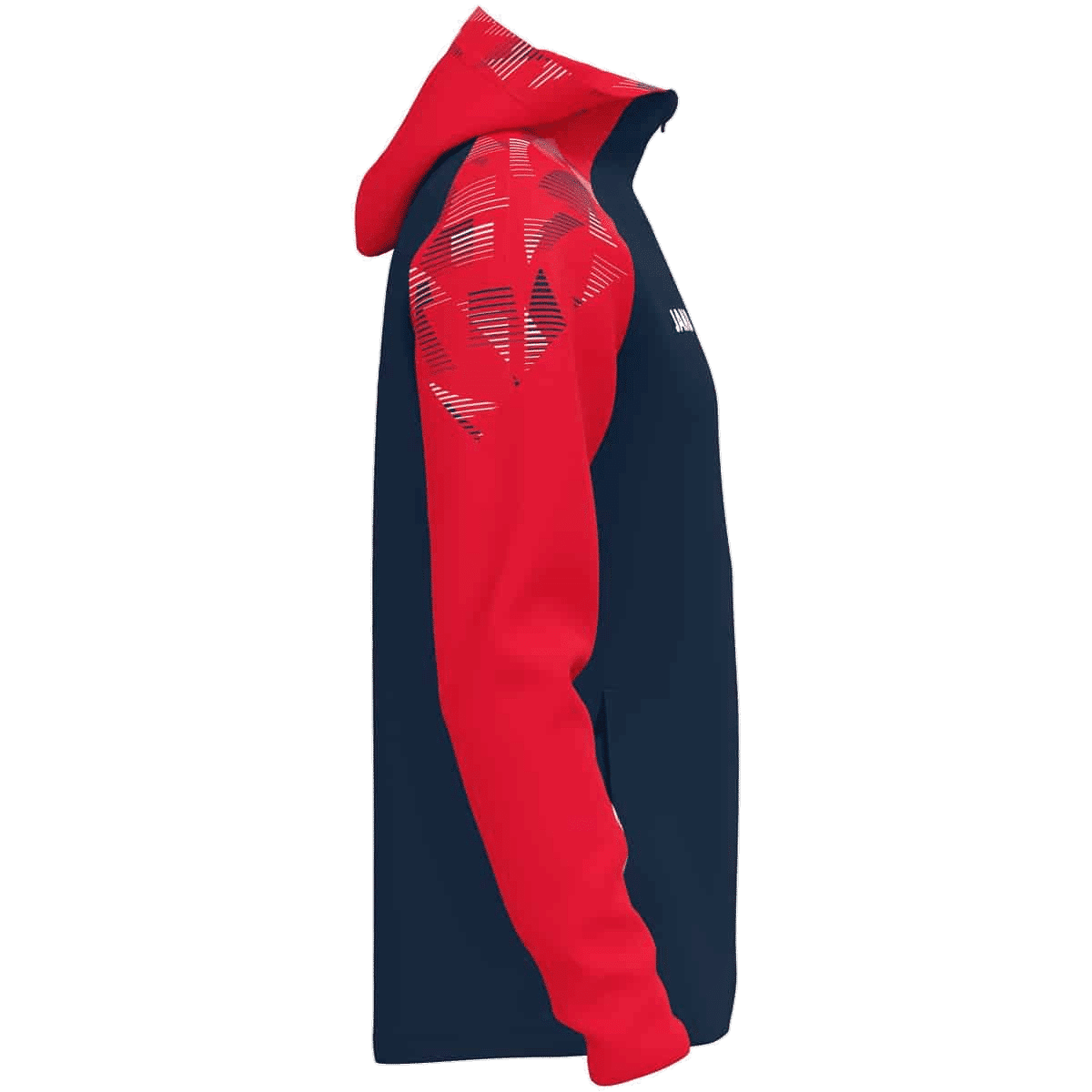 JAKO Veste à capuche Sonic – marine/rouge – vue 4
