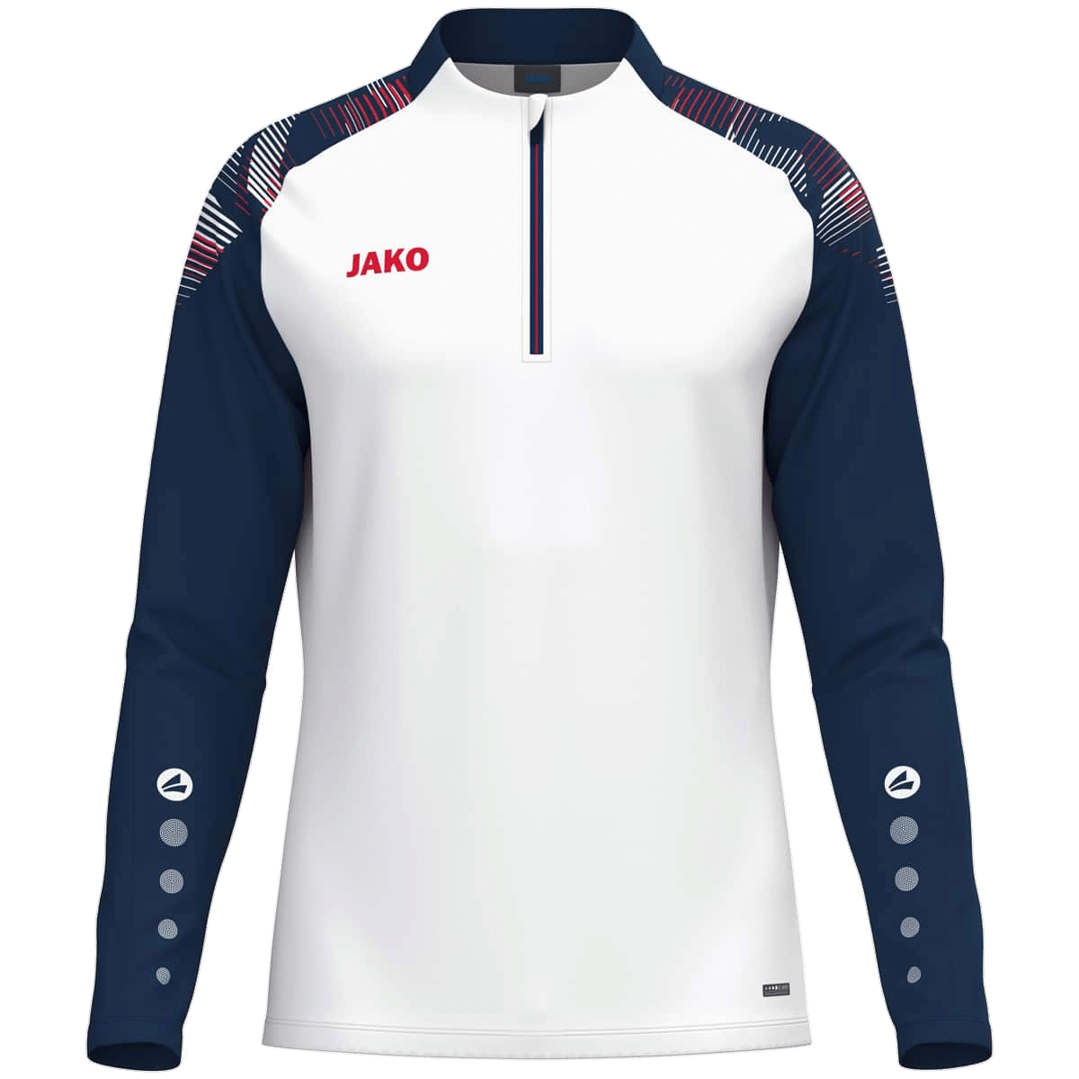 JAKO Ziptop Sonic – blanc/marine/rouge