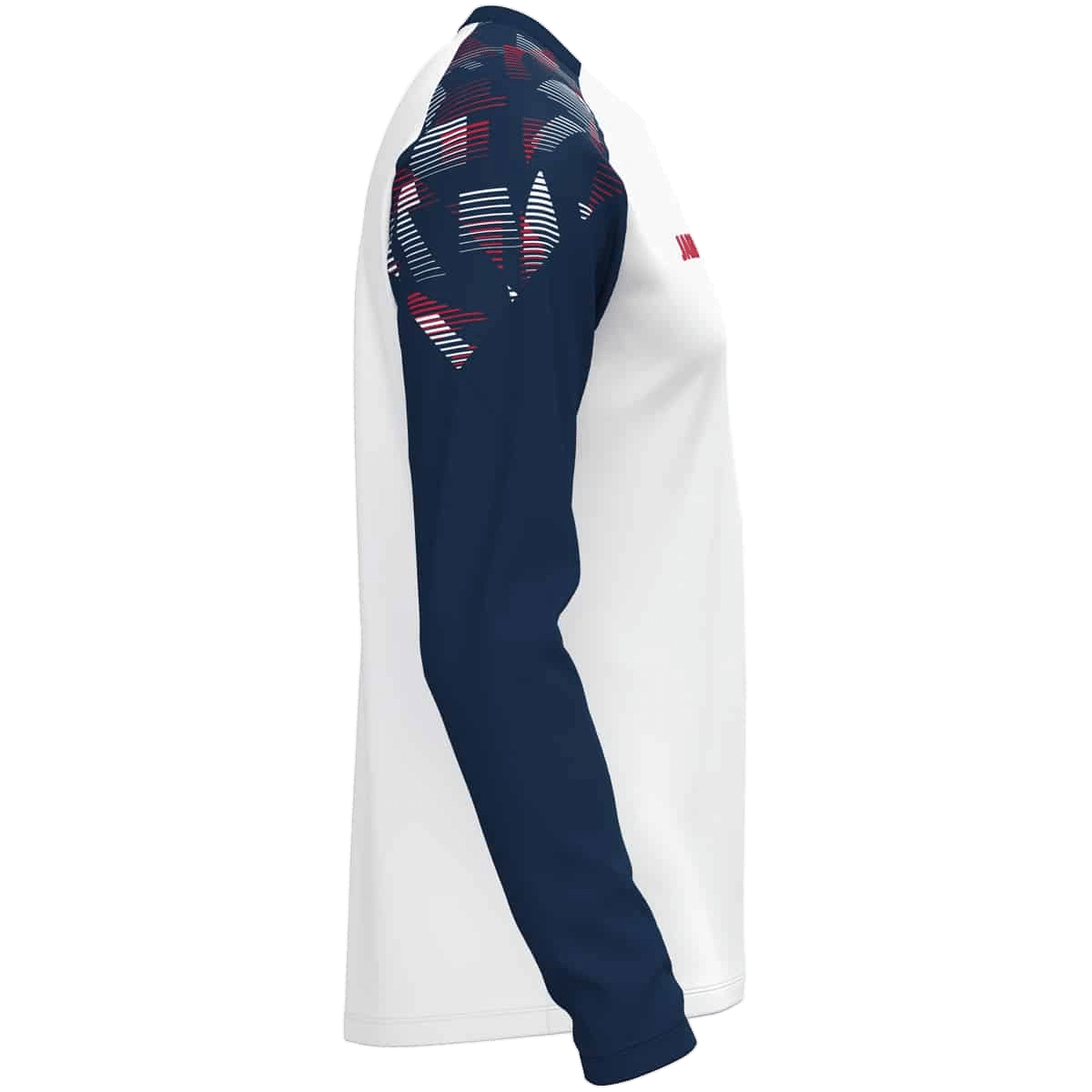 JAKO Maillot Sonic ML – blanc/marine/rouge – vue 4