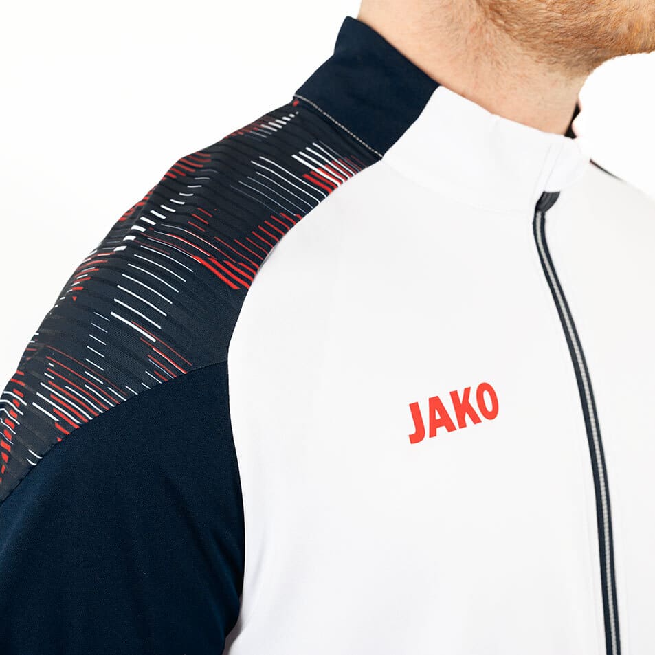 JAKO Veste polyester Sonic – blanc/marine/rouge – vue 5