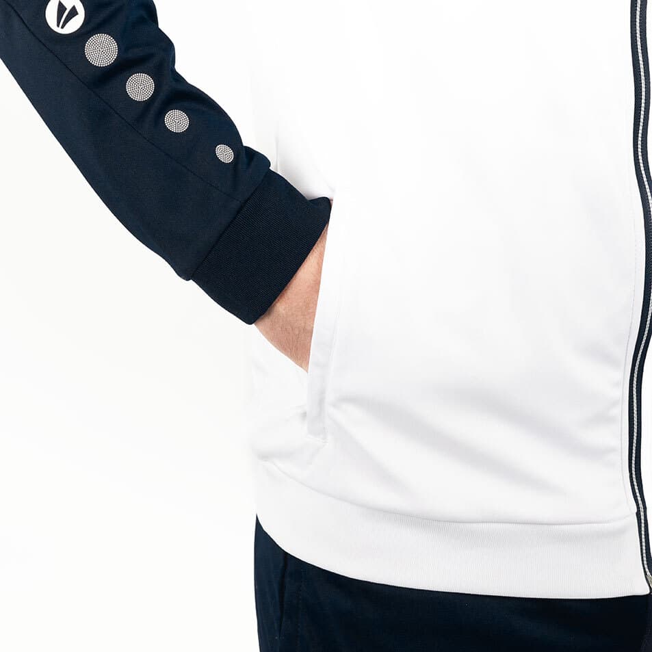 JAKO Veste polyester Sonic – blanc/marine/rouge – vue 6