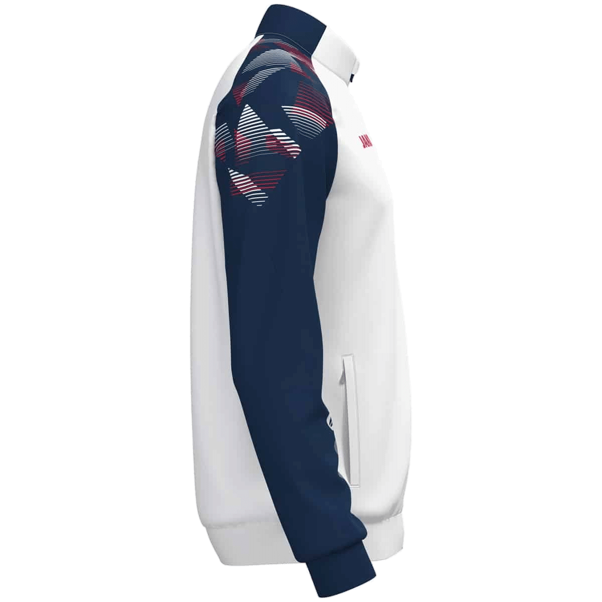 JAKO Veste polyester Sonic – blanc/marine/rouge – vue 4